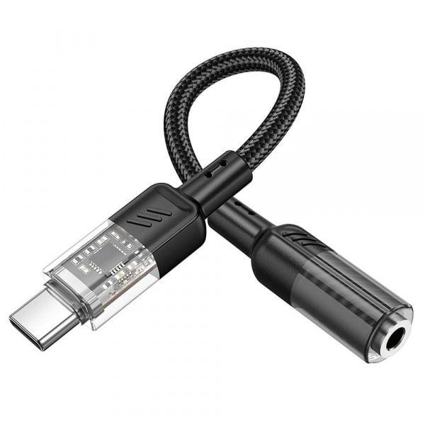 Προσαρμογέας ήχου USB-C σε 3,5 χιλ. Hoco LS37, μαύρος - Image 4
