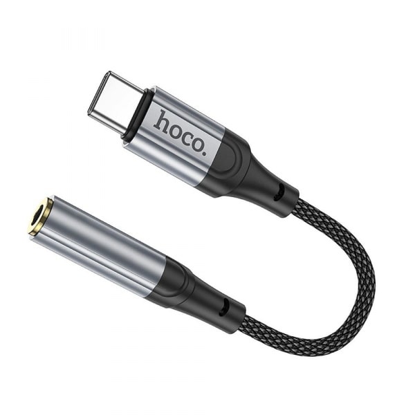 Προσαρμογέας ήχου USB-C σε 3,5 χιλ. Hoco LS36, 0,12 μ., Μαύρο - Image 4