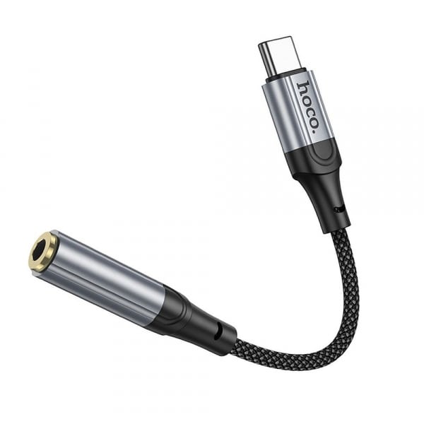 Προσαρμογέας ήχου USB-C σε 3,5 χιλ. Hoco LS36, 0,12 μ., Μαύρο - Image 5