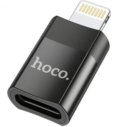 Προσαρμογέας USB-C σε Lightning Hoco UA17, Μαύρος