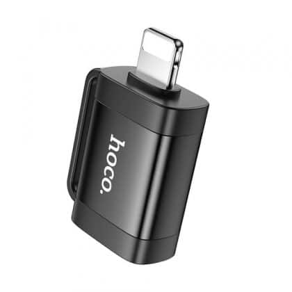 Προσαρμογέας OTG Lightning σε USB-A Hoco UA31A, Μαύρος