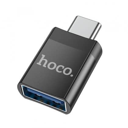 Προσαρμογέας OTG USB-C σε USB-A Hoco UA17, Μαύρος