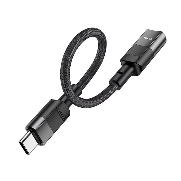 Προσαρμογέας Lightning σε USB-C Hoco U107, 0.1m, Μαύρο - Image 3