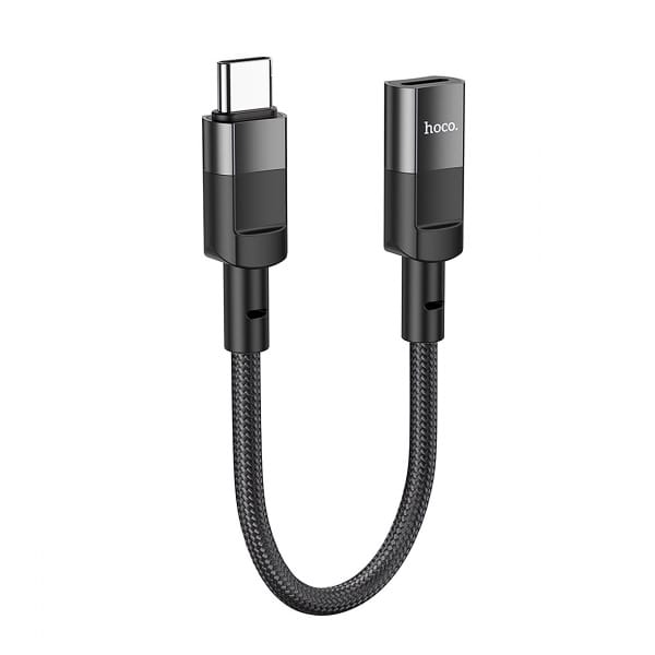Προσαρμογέας Lightning σε USB-C Hoco U107, 0.1m, Μαύρο - Image 4