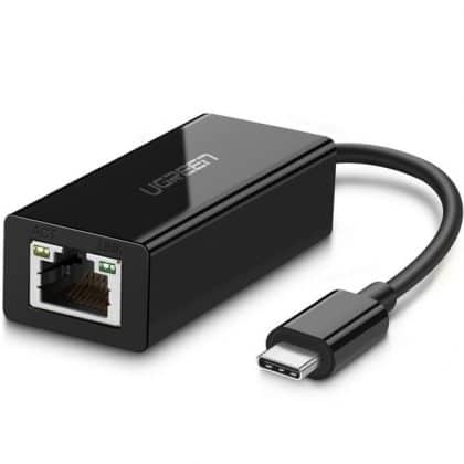 Αντάπτορας Ethernet Ugreen US236, RJ45, USB-C, Μαύρο