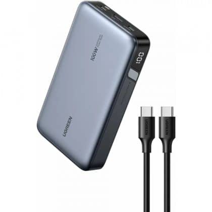 Powerbank UGREEN PB720 Nexode, 20000mAh, 100W, QC + PD, Γκρι