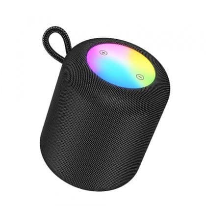 Ηχείο Bluetooth Hoco HC30, 5W, TWS, RGB, Μαύρο