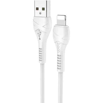 Καλώδιο USB-A σε Lightning Hoco X37, 18W, 2.4A, 1m, Λευκό