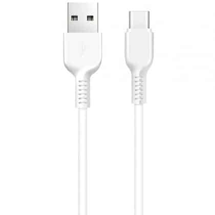 Καλώδιο USB-A σε USB-C Hoco Flash X20, 18W, 2A, 1m, Λευκό