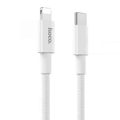 Καλώδιο USB-C σε Lightning Hoco X56, 20W, 2.4A, 1m, Λευκό