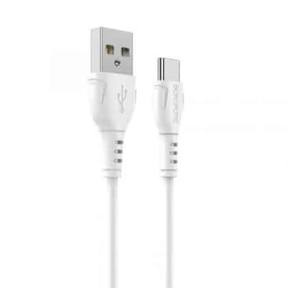 Καλώδιο USB-A σε USB-C Borofone BX51 Triumph MP, 18W, 2A, 1m, Λευκό