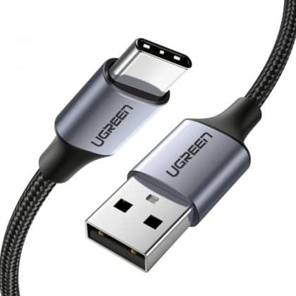 Καλώδιο USB-A σε USB-C UGREEN US288, 18W, 3A, 2m, Μαύρο