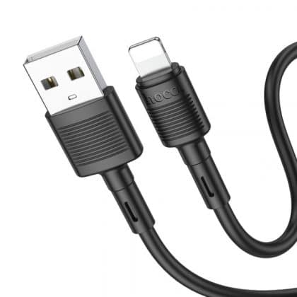 Καλώδιο USB-A σε Lightning Hoco X83 Victory, 18W, 2.4A, 1m, Μαύρο
