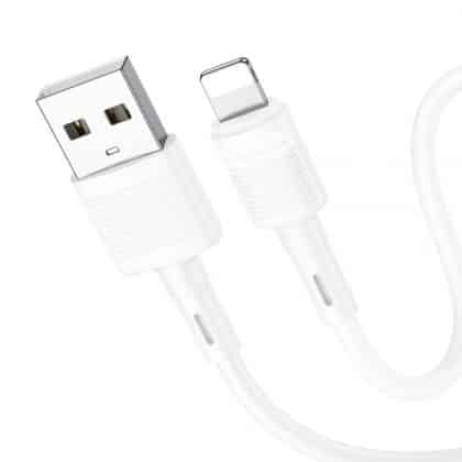 Καλώδιο USB-A σε Lightning Hoco X83 Victory, 18W, 2.4A, 1m, Λευκό