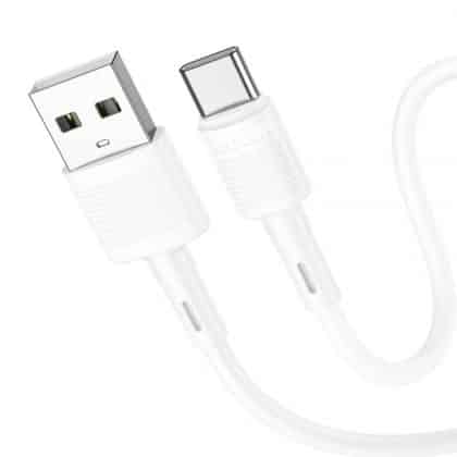 Καλώδιο USB-A σε USB-C Hoco X83 Victory, 60W, 3A, 1m, Λευκό