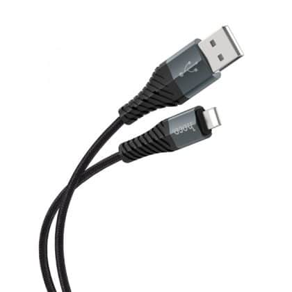 Καλώδιο USB-A σε Lightning Hoco X38 Cool, 18W, 2A, 1m, Μαύρο
