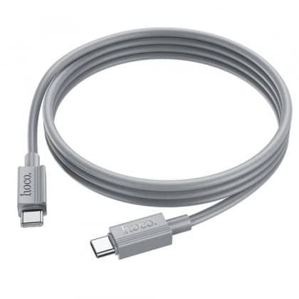 Καλώδιο USB-C σε USB-C Hoco X107, 60W, 3A, 1m, Γκρι