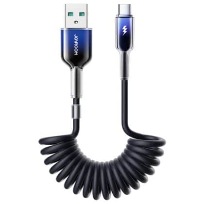 Καλώδιο USB-A σε USB-C Joyroom S-A43 Crystal, 60W, 3A, 1,5m, Μαύρο