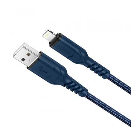 Καλώδιο USB-A σε Lightning Hoco X59 Victory, 18W, 2A, 1m, Μπλε