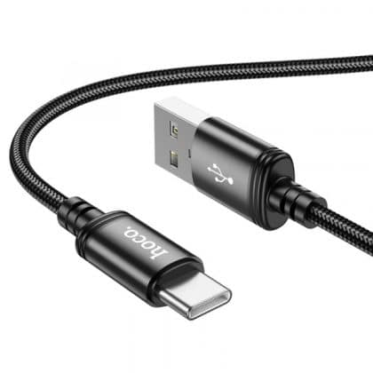 Καλώδιο USB-A σε USB-C Hoco X89, 60W, 3A, 1m, Μαύρο
