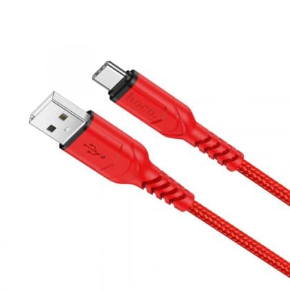 Καλώδιο USB-A σε USB-C Hoco X59 Victory, 18W, 2A, 1m, Κόκκινο