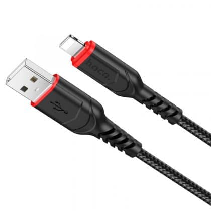 Καλώδιο USB-A σε Lightning Hoco X59 Victory, 18W, 2A, 1m, Μαύρο