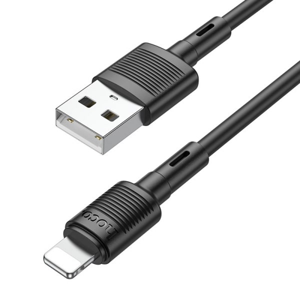 Καλώδιο USB-A σε Lightning Hoco X83 Victory, 18W, 2.4A, 1m, Μαύρο - Image 2