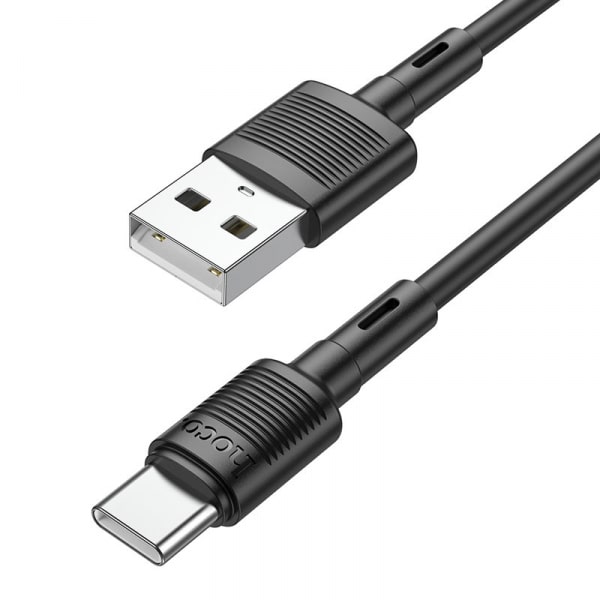 Καλώδιο USB-A σε USB-C Hoco X83 Victory, 60W, 3A, 1m, Μαύρο - Image 2