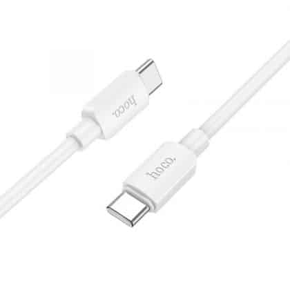 Καλώδιο USB-C σε USB-C Hoco X96, 60W, 3A, 1m, Λευκό