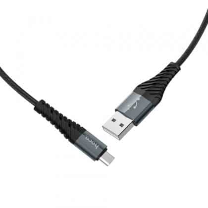 Καλώδιο USB-A σε microUSB Hoco X38 Cool, 18W, 2A, 1m, Μαύρο