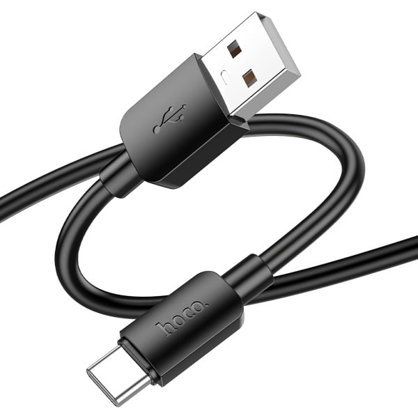 Καλώδιο USB-A σε USB-C Hoco X96, 27W, 0,25m, Μαύρο - Image 2