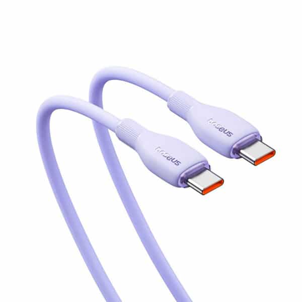 Καλώδιο USB-C σε USB-C Baseus Pudding, 100W, 5A, 1,2m, Μωβ P10355702511-00 - Image 2