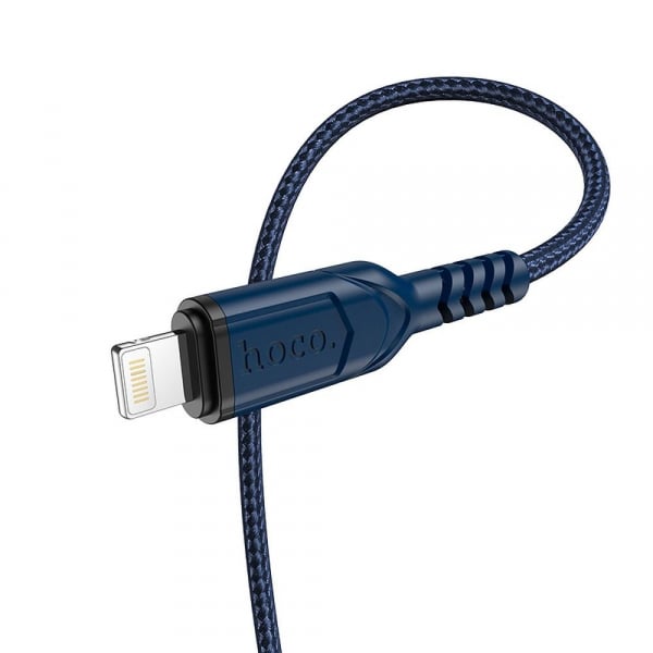 Καλώδιο USB-A σε Lightning Hoco X59 Victory, 18W, 2A, 1m, Μπλε - Image 2