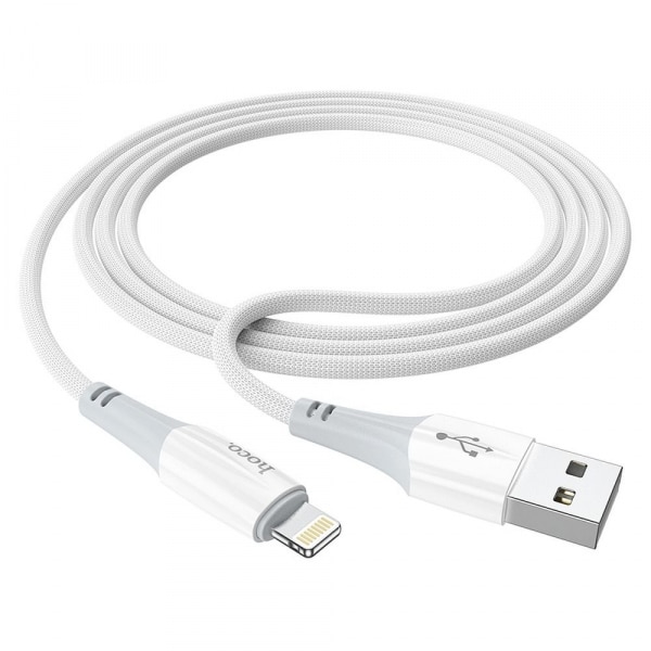 Καλώδιο USB-A σε Lightning Hoco X70, 18W, 2.4A, 1m, Λευκό - Image 2
