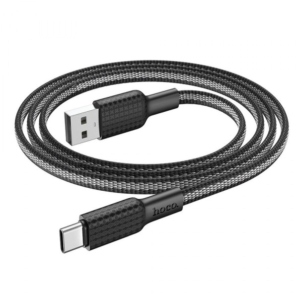 Καλώδιο USB-A σε USB-C Hoco X69, 18W, 2.4A, 1m, Μαύρο - Image 2
