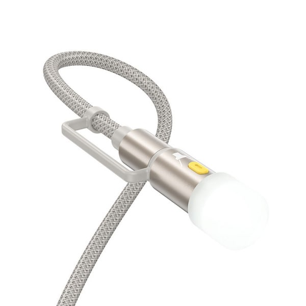 Καλώδιο USB-C / Lightning σε USB-C / LED Hoco U138, 60W, 3A, 1.2m, Γκρι - Image 2