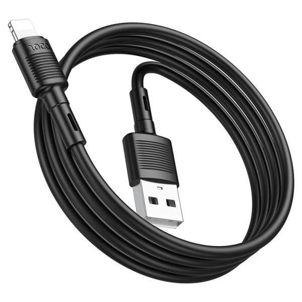 Καλώδιο USB-A σε Lightning Hoco X83 Victory, 18W, 2.4A, 1m, Μαύρο - Image 3