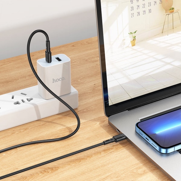 Καλώδιο USB-C σε USB-C Hoco X83 Victory, 60W, 3A, 1m, Μαύρο - Image 3
