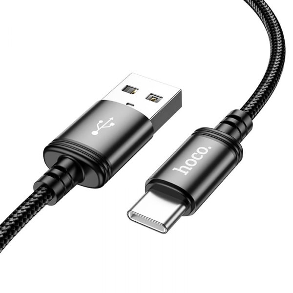Καλώδιο USB-A σε USB-C Hoco X91, 60W, 3A, 3m, Μαύρο - Image 3