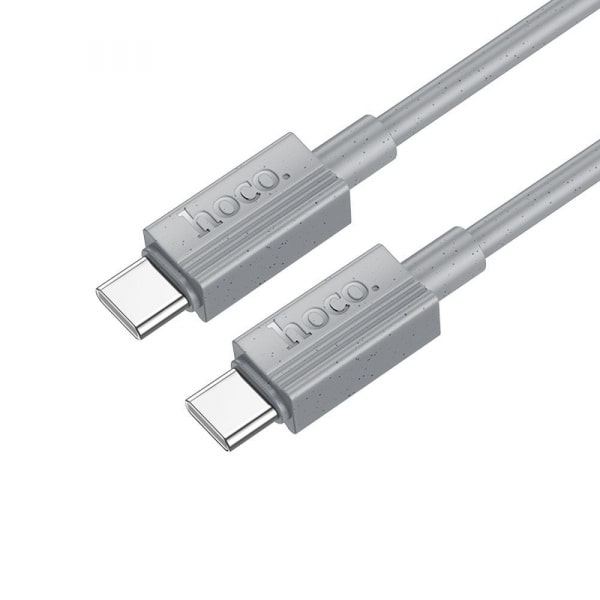Καλώδιο USB-C σε USB-C Hoco X107, 60W, 3A, 1m, Γκρι - Image 3