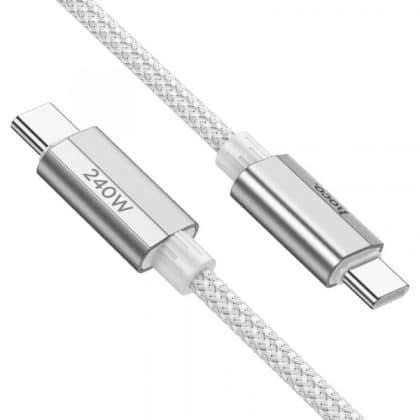 Καλώδιο USB-C σε USB-C Hoco U134, 240W, 1,8m, Γκρι
