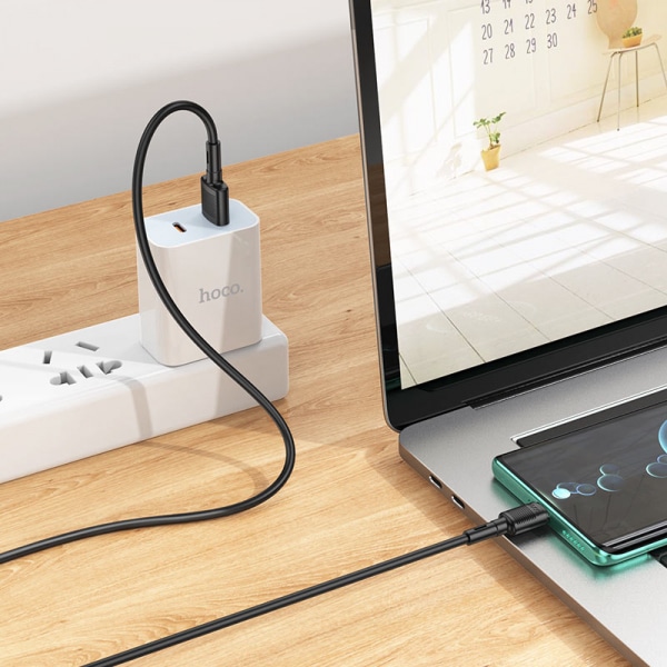 Καλώδιο USB-A σε USB-C Hoco X83 Victory, 60W, 3A, 1m, Μαύρο - Image 4