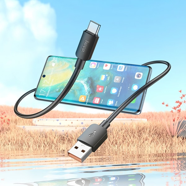 Καλώδιο USB-A σε USB-C Hoco X96, 100W, 5A, 1m, Μαύρο - Image 3
