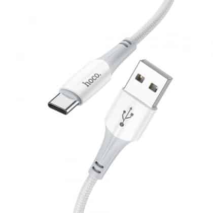 Καλώδιο USB-A σε USB-C Hoco X70, 60W, 3A, 1m, Λευκό