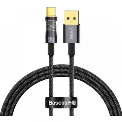 Καλώδιο USB-A σε USB-C Baseus Explorer, 100W, 5A, 2m, Μαύρο CATS000301