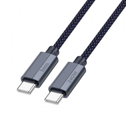 Καλώδιο USB-C σε USB-C Hoco U134, 240W, 1,8m, Μπλε Ναυτικό
