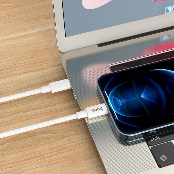 Καλώδιο USB-C σε Lightning Hoco X56, 20W, 2.4A, 1m, Λευκό - Image 5