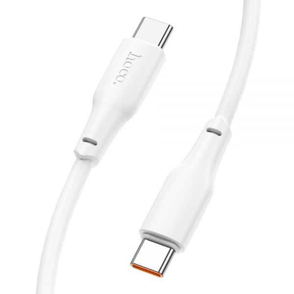 Καλώδιο USB-C σε USB-C Hoco X93, 100W, 5A, 1m, Λευκό - Image 3