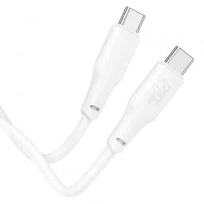 Καλώδιο USB-C σε USB-C Hoco X93, 100W, 5A, 2m, Λευκό