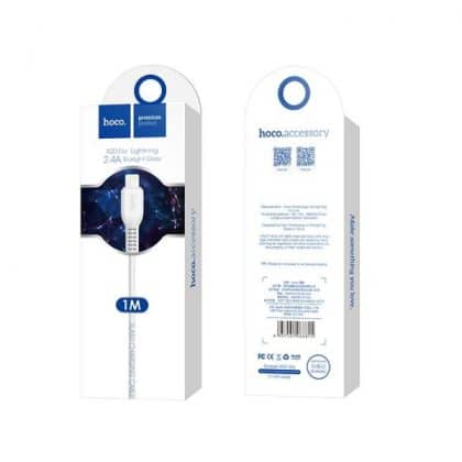 Καλώδιο USB-A σε Lightning Hoco Flash X20, 18W, 2A, 1m, Λευκό